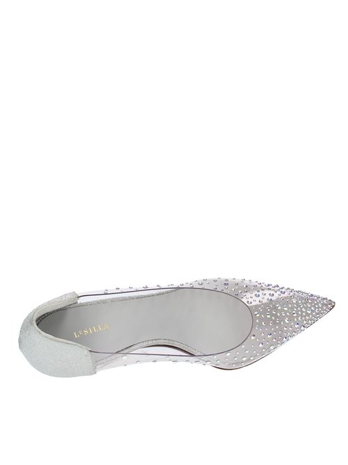 Pumps in glittery leather and PVC LE SILLA | DECO NICOLE FESTIVALARGENTO
